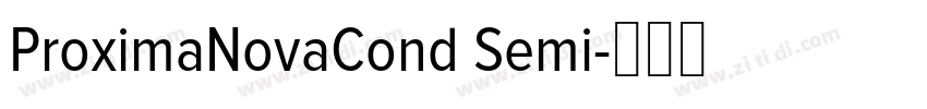 ProximaNovaCond Semi字体转换